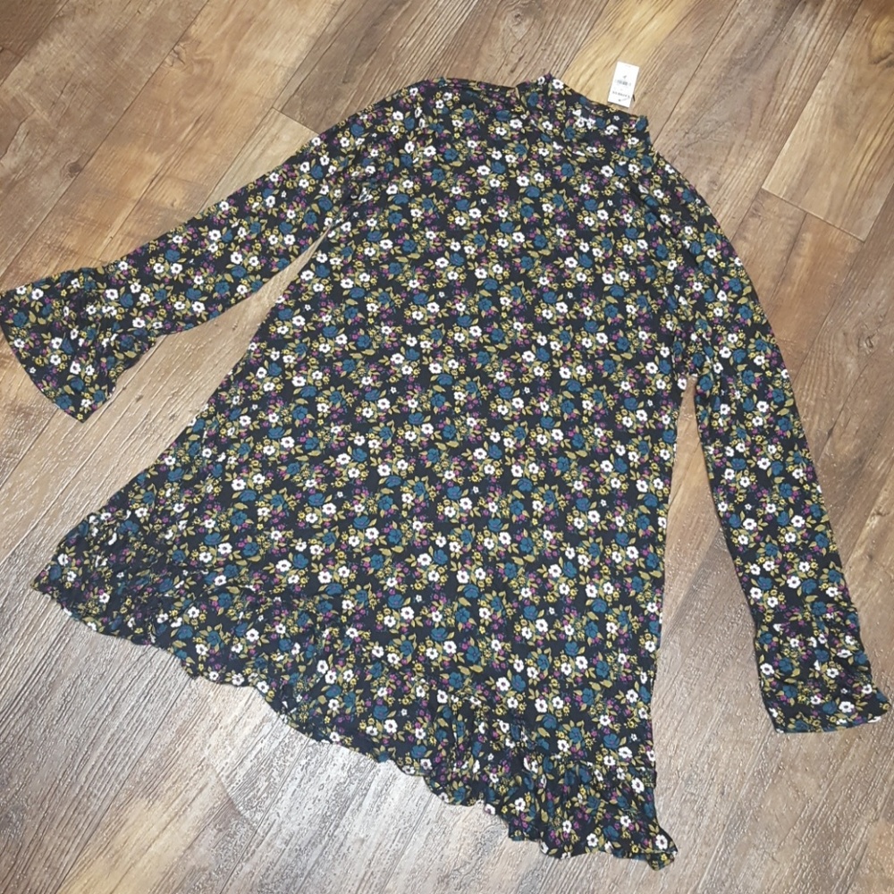 Express Mock Neck Floral Dress NWT